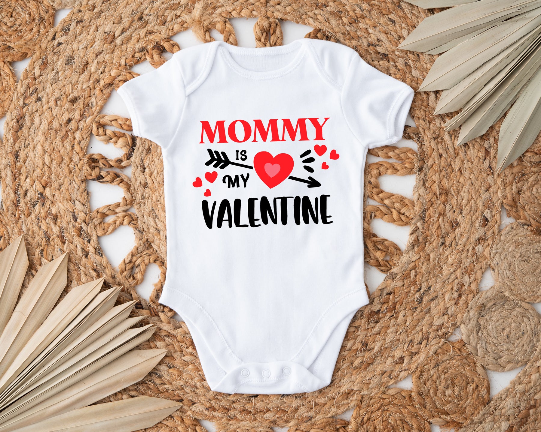 MOMMY IS MY VALENTINE ONESIE