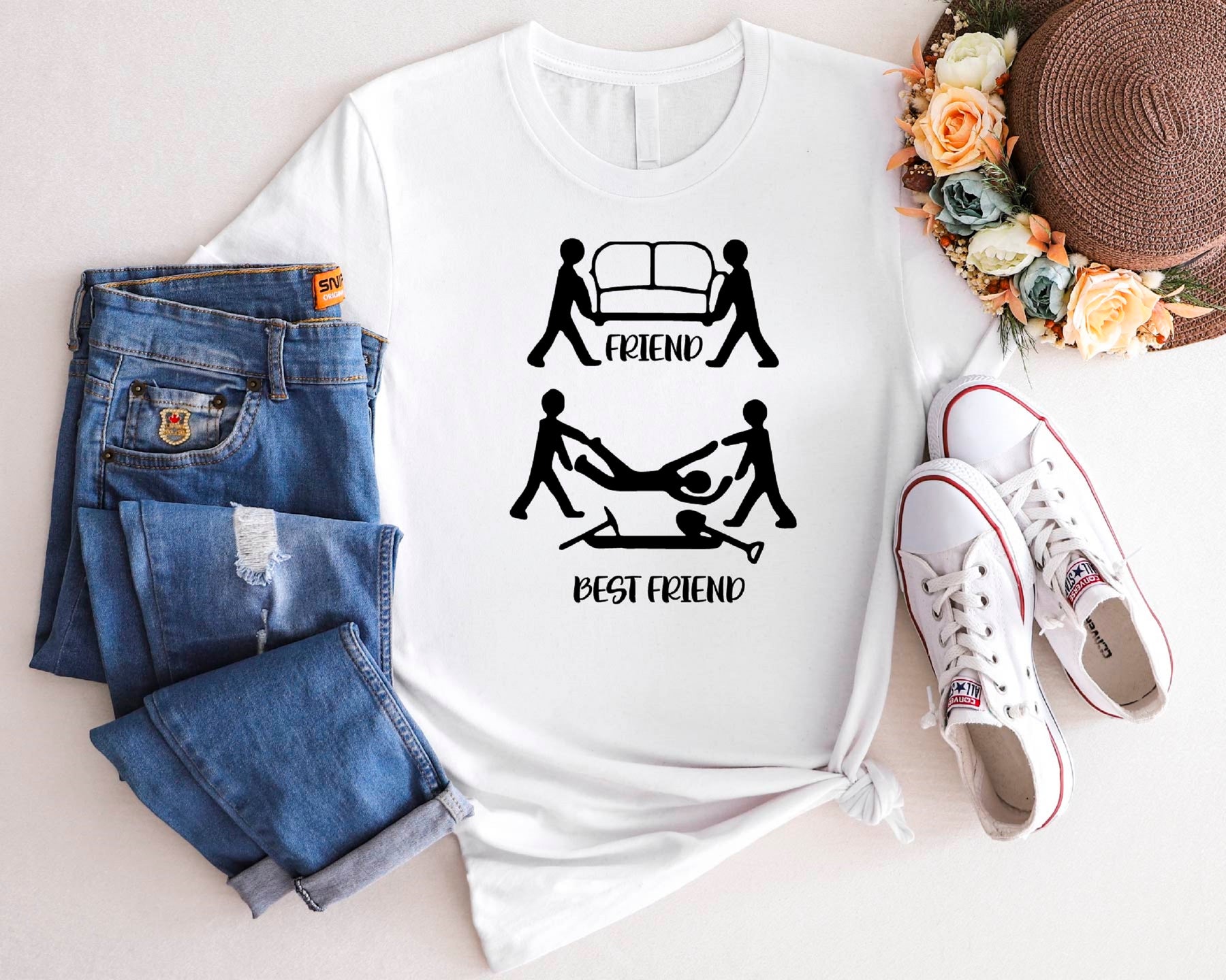 Friend VS Best Friend T-shirt