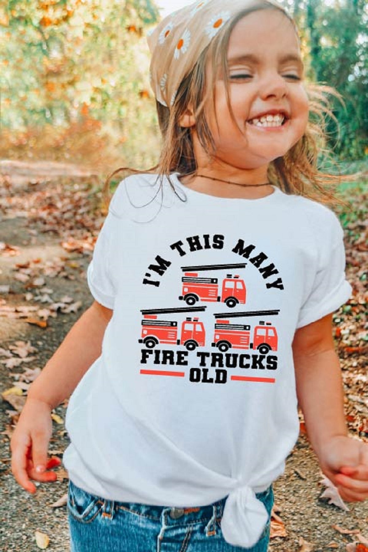 I'm This Many Fire Trucks Old T-shirt