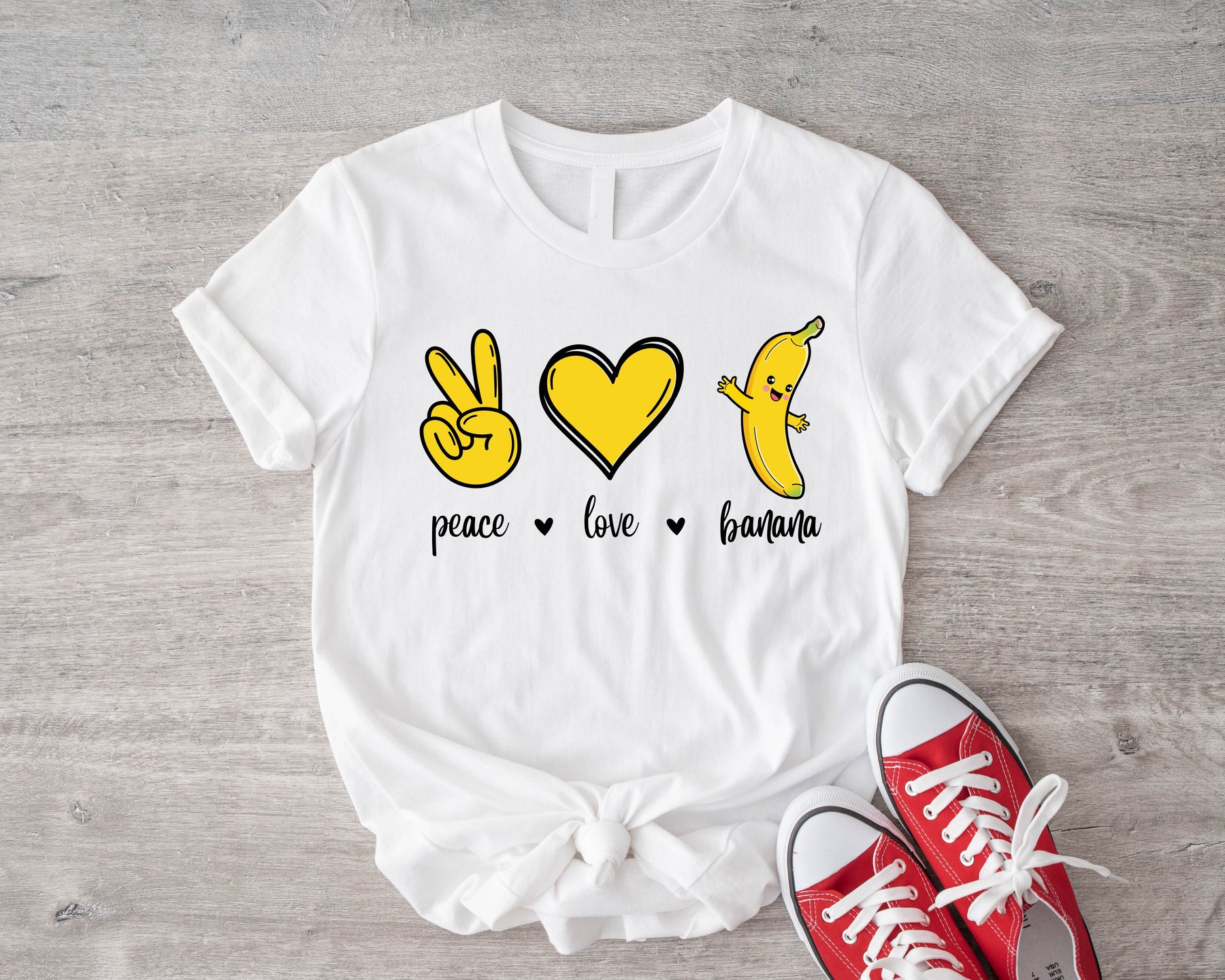 Peace Love Bananas Shirt