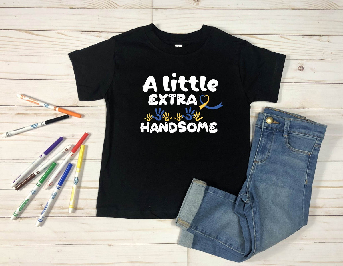 A Little Extra Handsome Down Syndrome T-Shirt