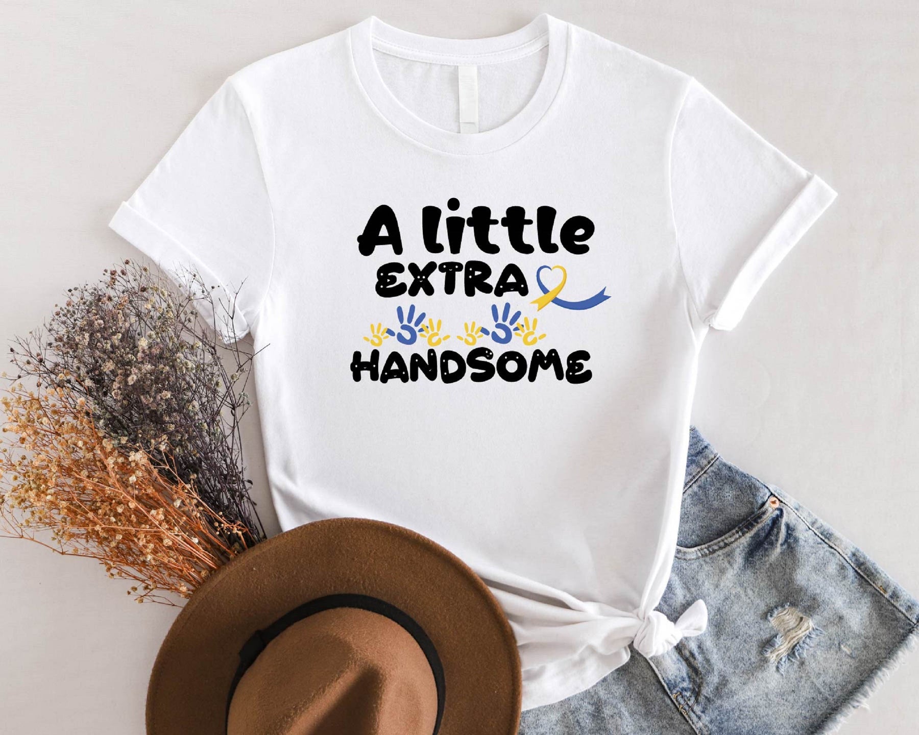 A Little Extra Handsome Down Syndrome T-Shirt