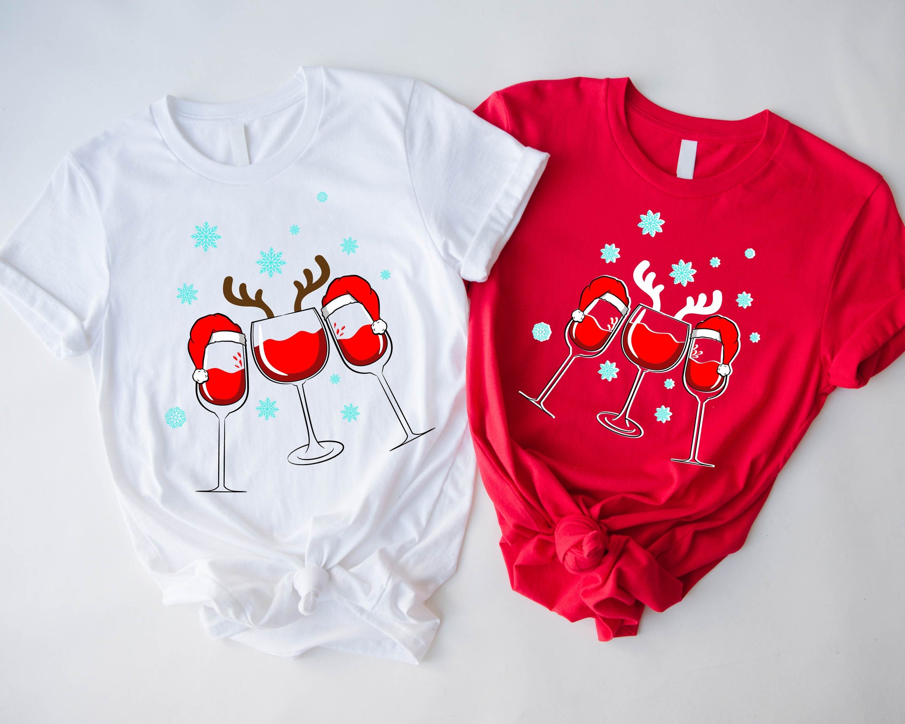 Three Christmas Wine Glasses Shirt