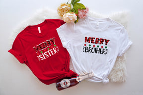 Merry Daddy Mommy Brother Sister Shirt