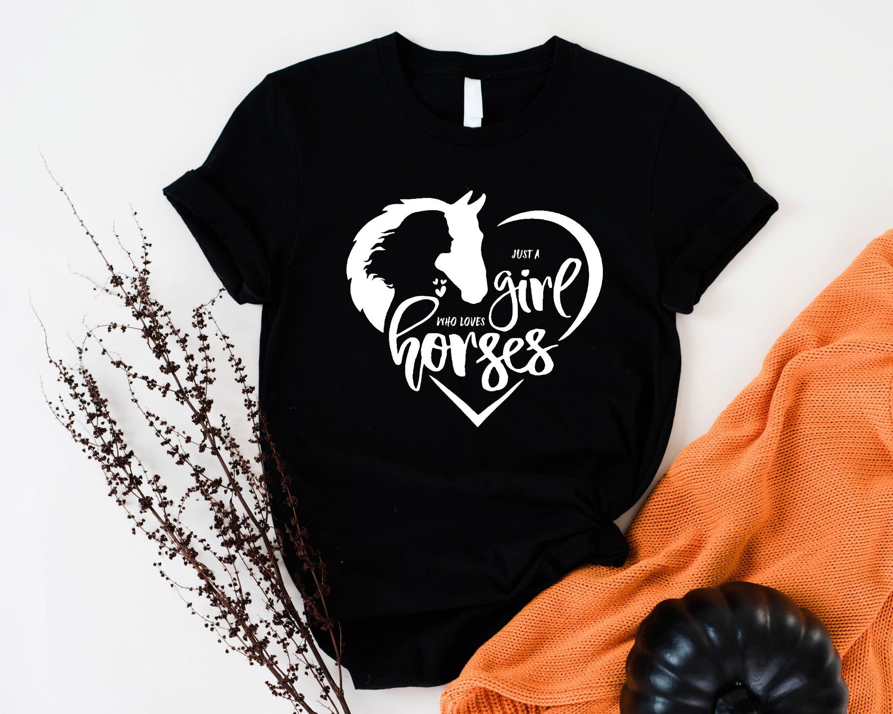 Just A Girl Who Loves Horses Shirt