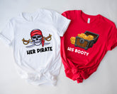 Her Pirate His Booty Couple Shirts