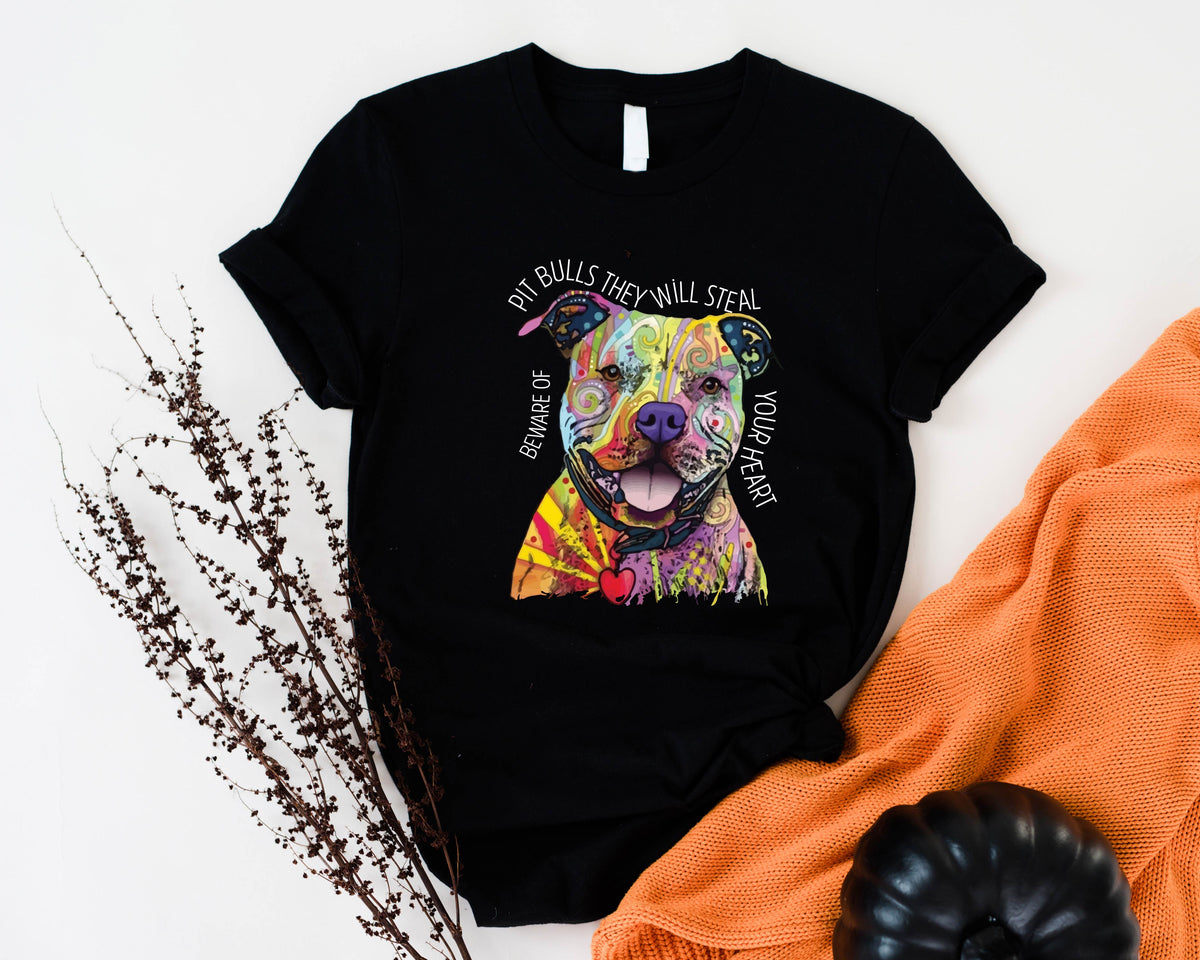 Beware Pitbull They Will Steal Your Heart Shirt