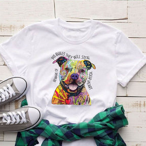 Beware Pitbull They Will Steal Your Heart Shirt