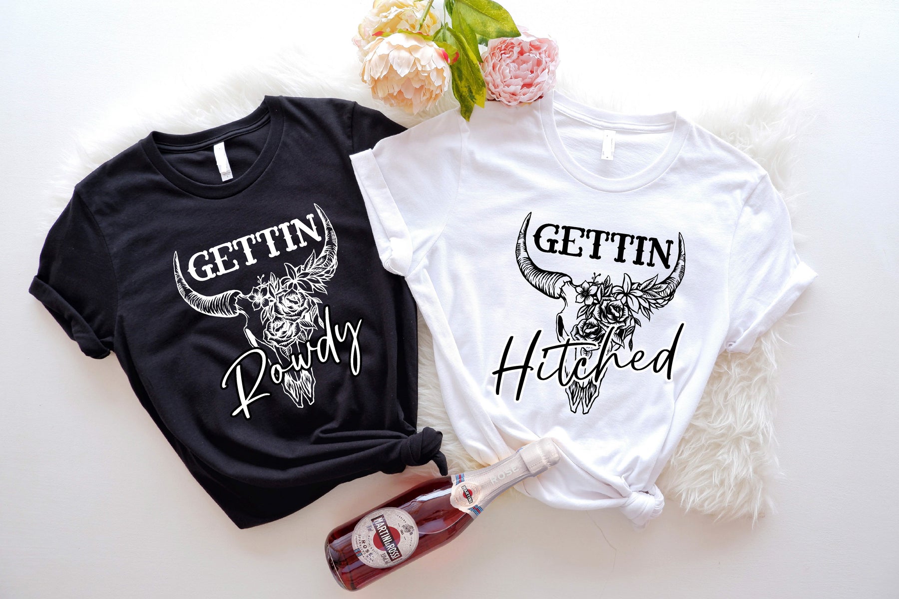 Gettin Hitched Shirt, Getting Rowdy Tee