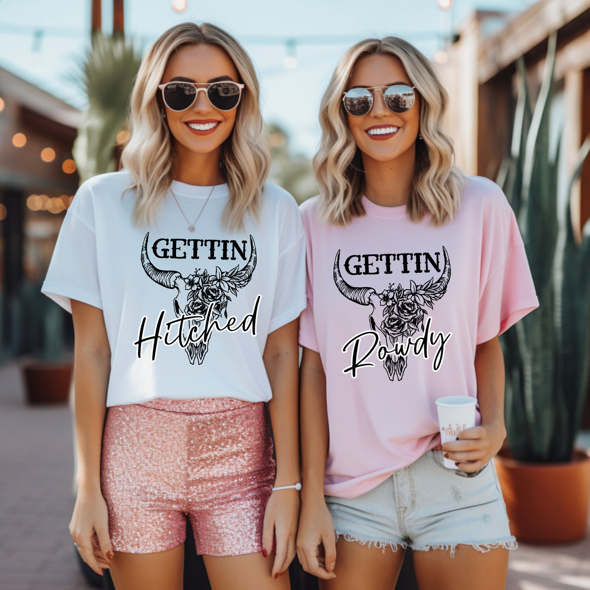 Gettin Hitched Shirt, Getting Rowdy Tee