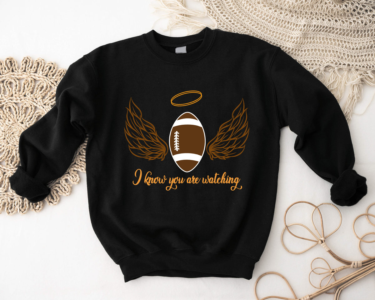 I  KNOW YOU ARE WATCHING FOOTBALL SWEATSHIRT/HOODIE