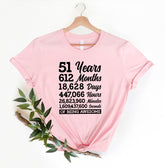 51 Years 612 Months Of Being Awesome T-shirt