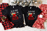 Ho Ho Hold My Beer Santa Claus Shirt