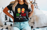 He Or She To Gingerbread Shirt