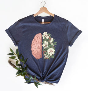 Floral Brain Anatomy Shirt