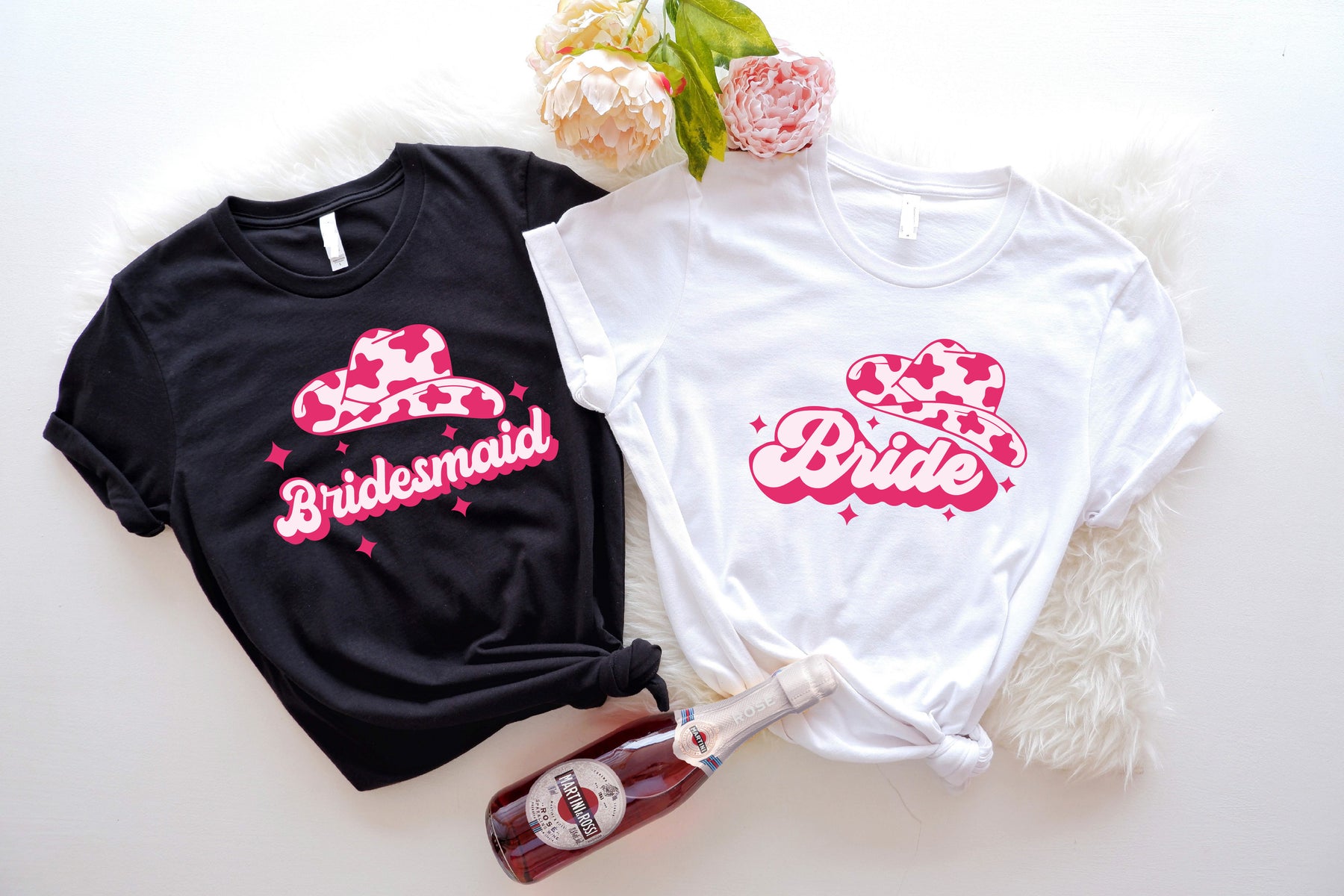 Cowgirl Bride Shirt, Matching Bridesmaid